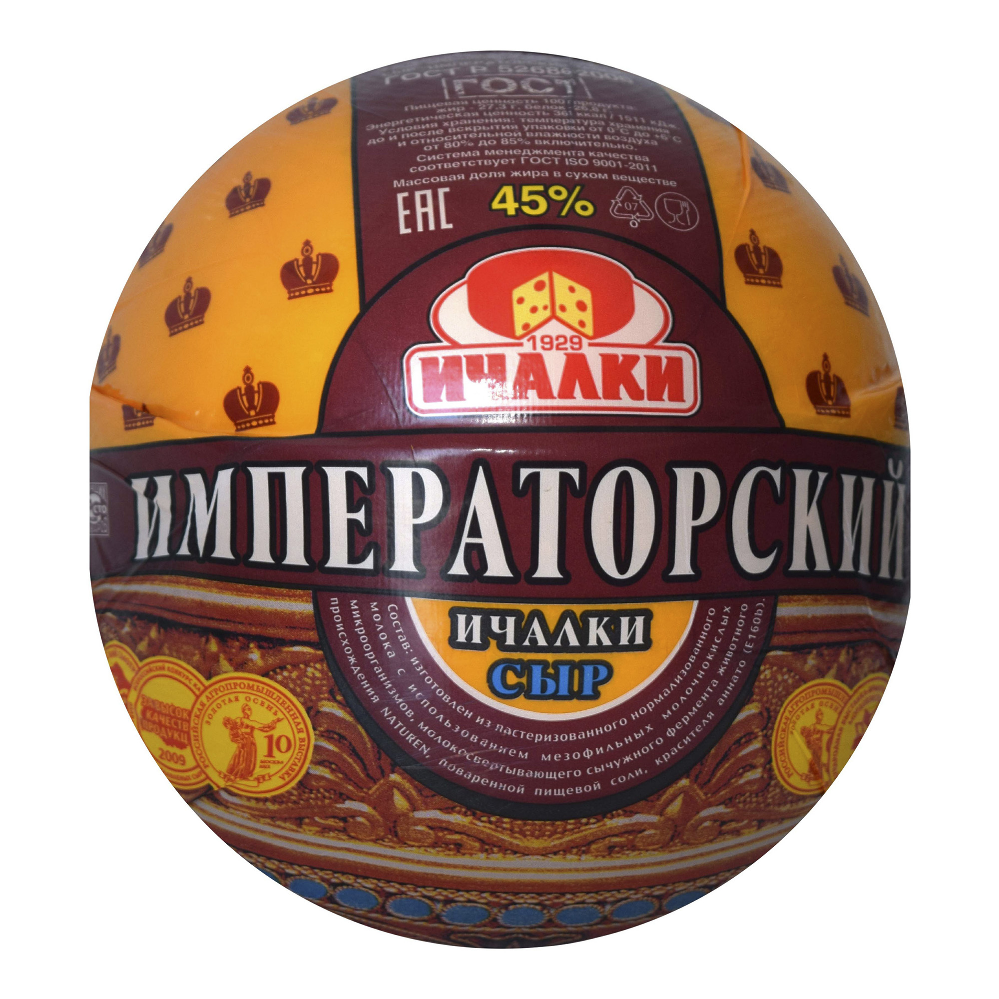 

Сыр Ичалки Императорский 45%