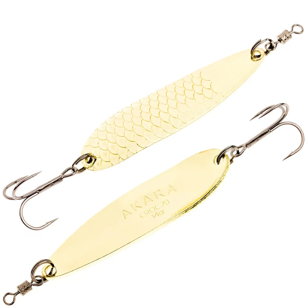 

Блесна колебалка Akara Action Series Croc 85 22 гр. 4/5 oz. AB60, Золотистый, Action Series Croc