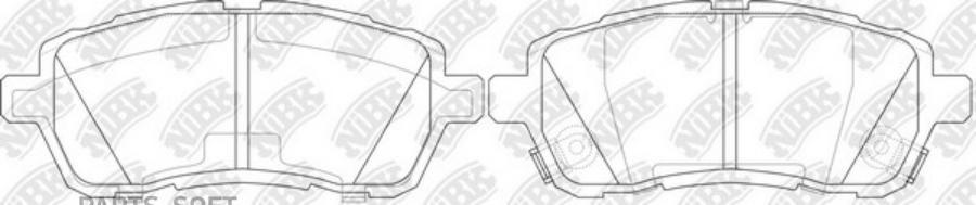 

Тормозные колодки Nibk PN5544
