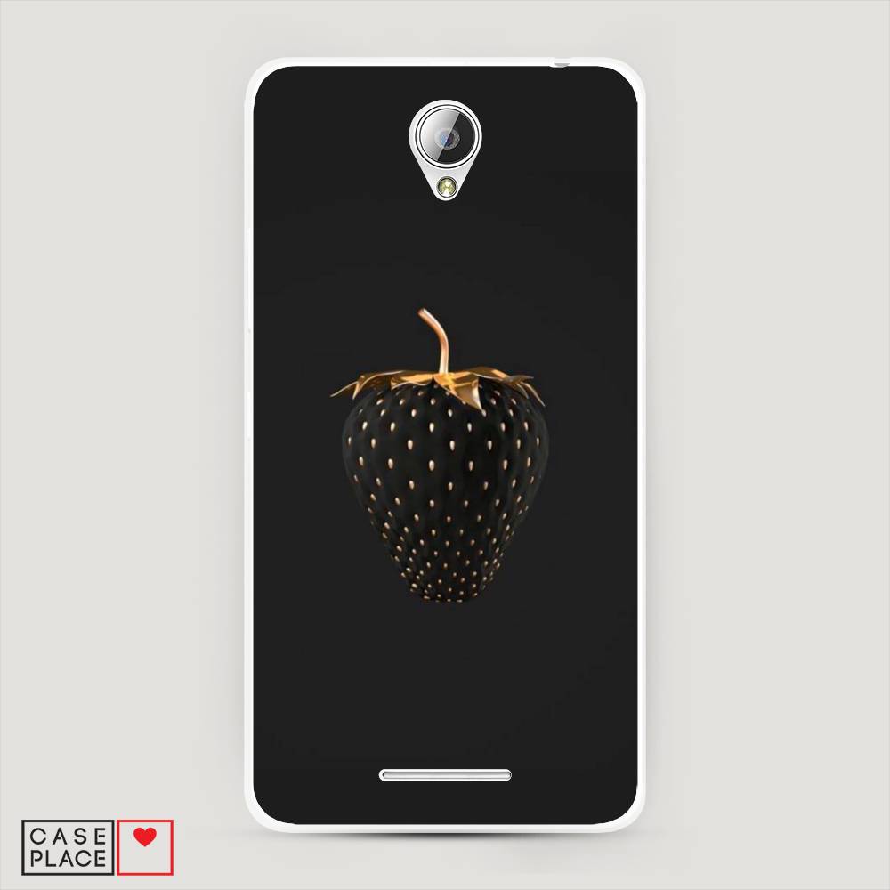 

Чехол Awog на Lenovo A5000 / Леново A5000 "Черно-золотая клубника", 111950-10