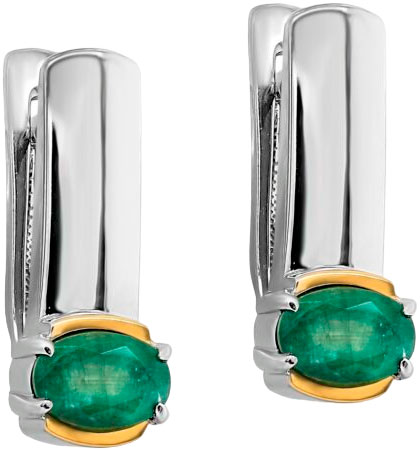 

Серьги из серебра с изумрудом Kabarovsky 12-506-1287, 12-506-1287
