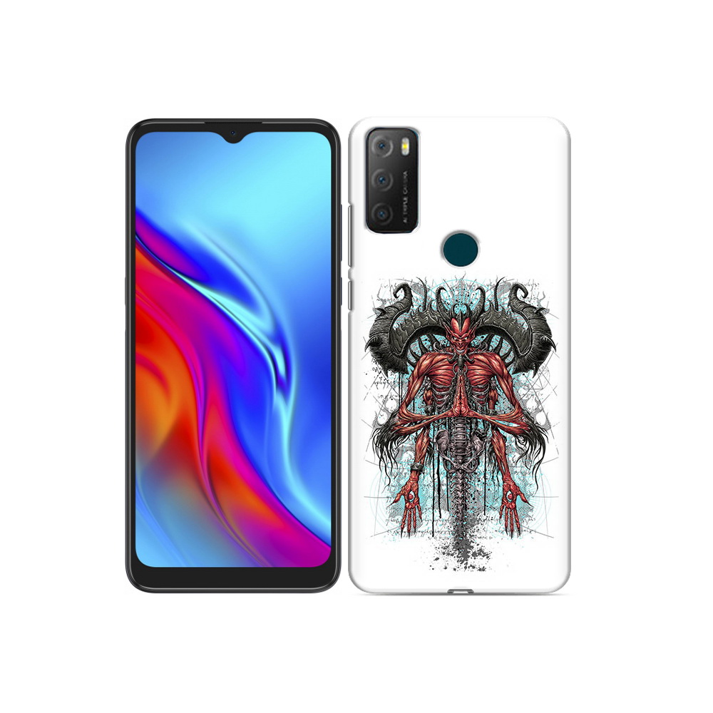 

Чехол MyPads Tocco для TCL 20e дьявол, Прозрачный, Tocco