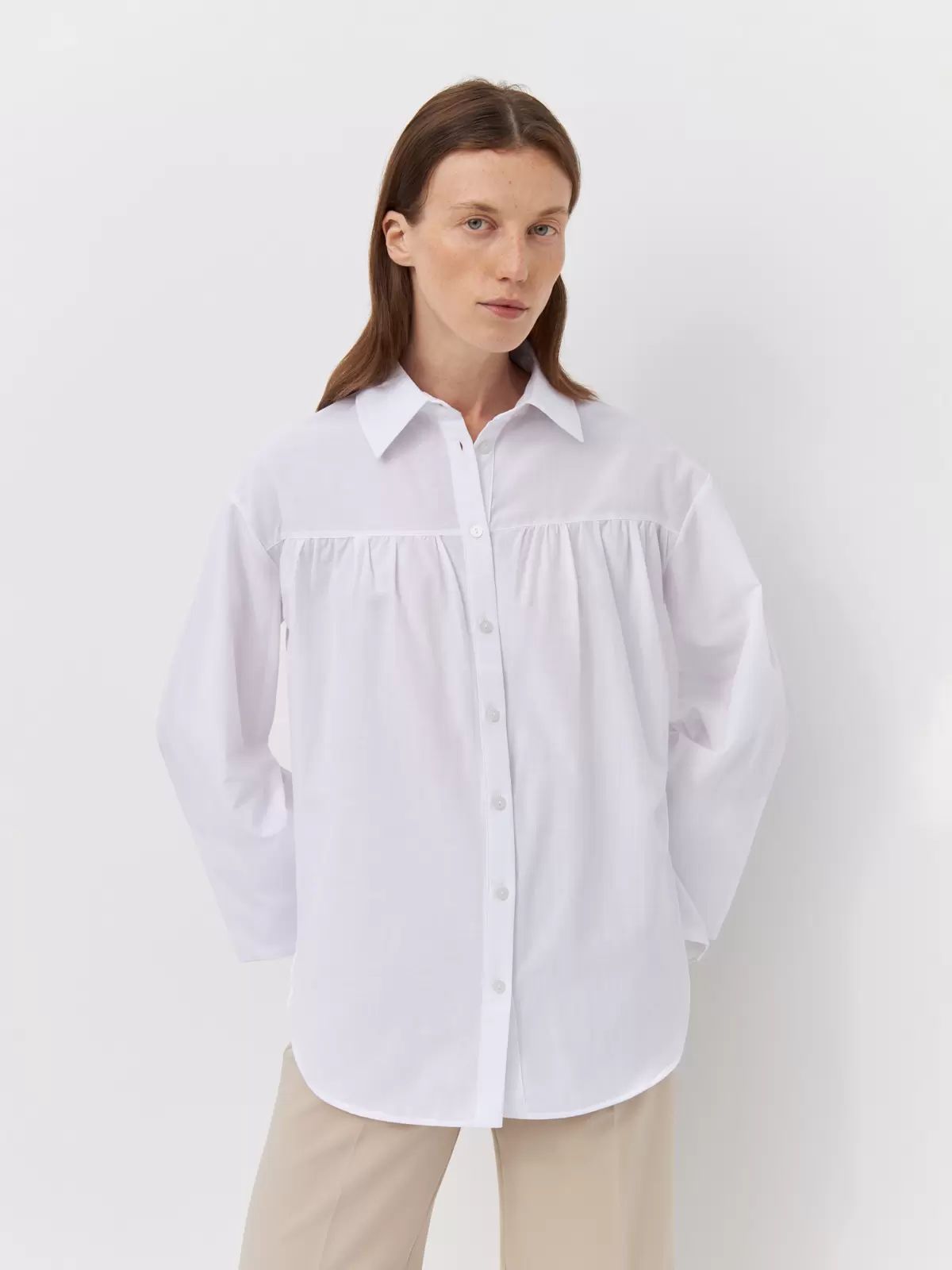 Рубашка женская Arive ARV-WS-10521-008 белая, размер XS