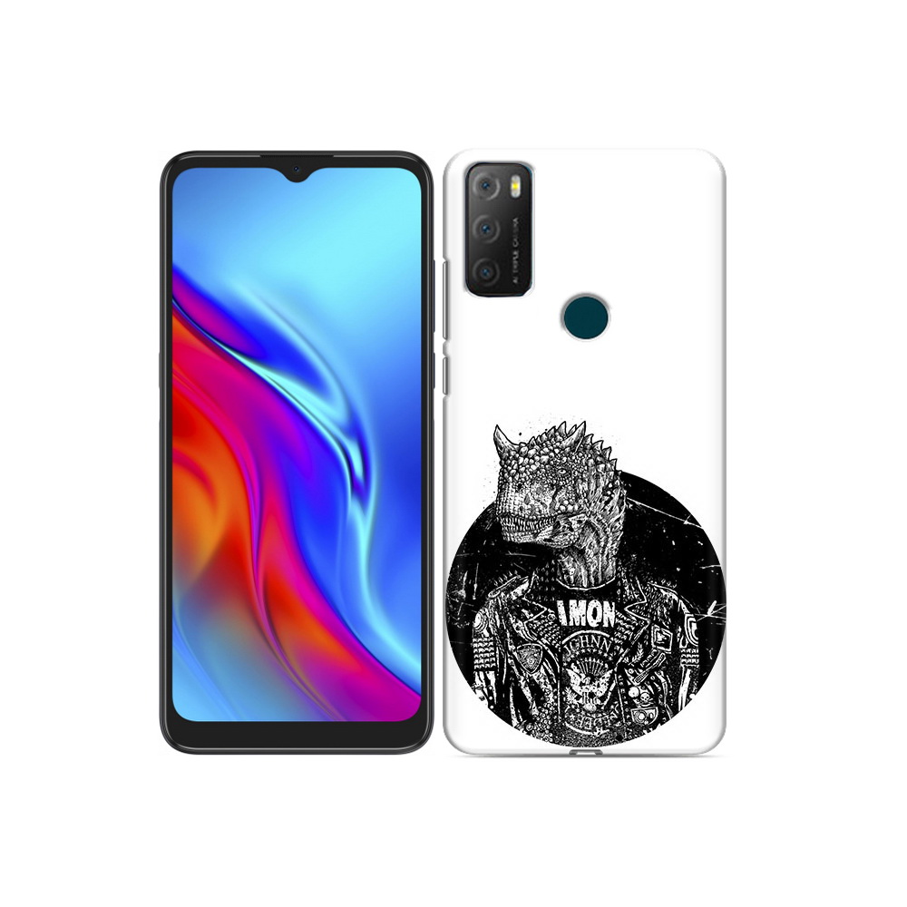 

Чехол MyPads Tocco для TCL 20e динозавр в куртке, Прозрачный, Tocco