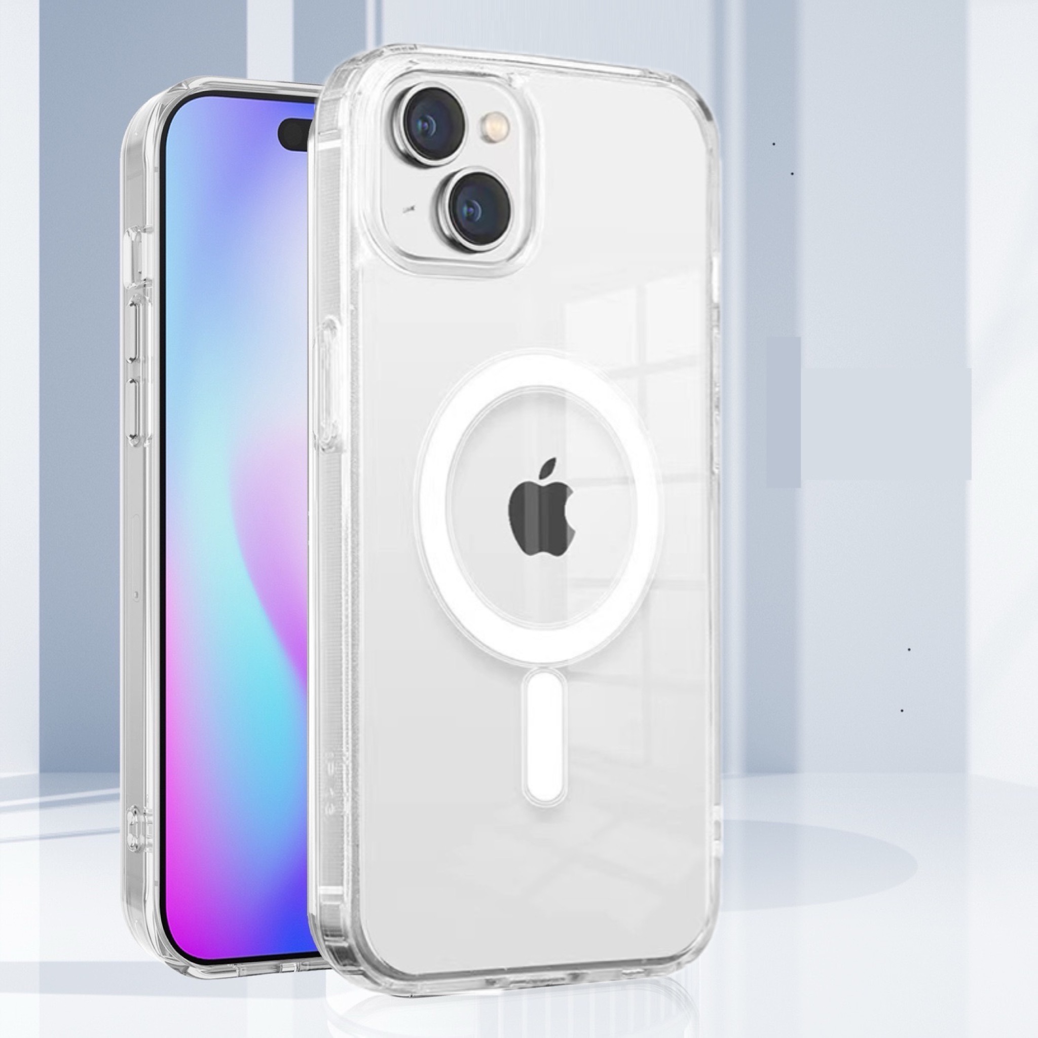 Чехол Aimo iPhone 15 Plus MagSafe для Apple iPhone 15 Plus Прозрачный
