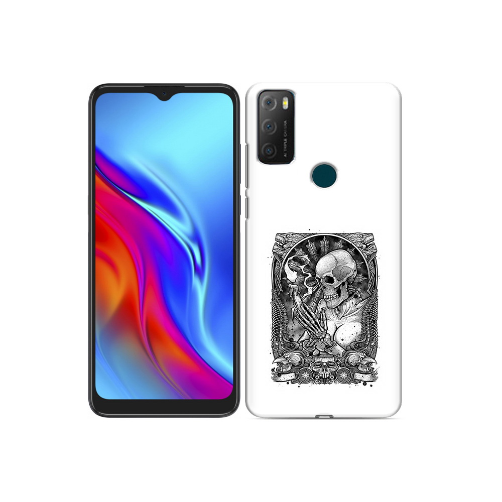 

Чехол MyPads Tocco для TCL 20e девушка скелет, Прозрачный, Tocco