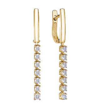 

Серьги из желтого золота с бриллиантом RoseGrace 5-4256-103-2ZH, 5-4256-103-2ZH