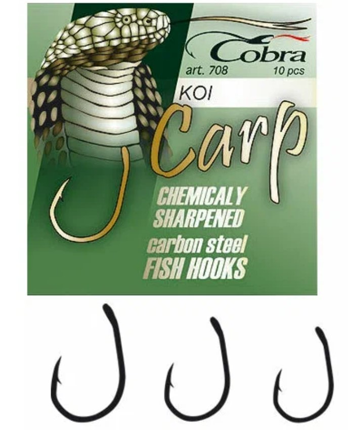 Крючки Cobra Carp Koi 708NSB №004 10шт.