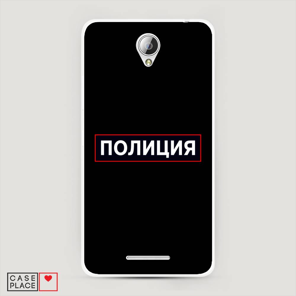 фото Чехол awog "police logo" для lenovo a5000