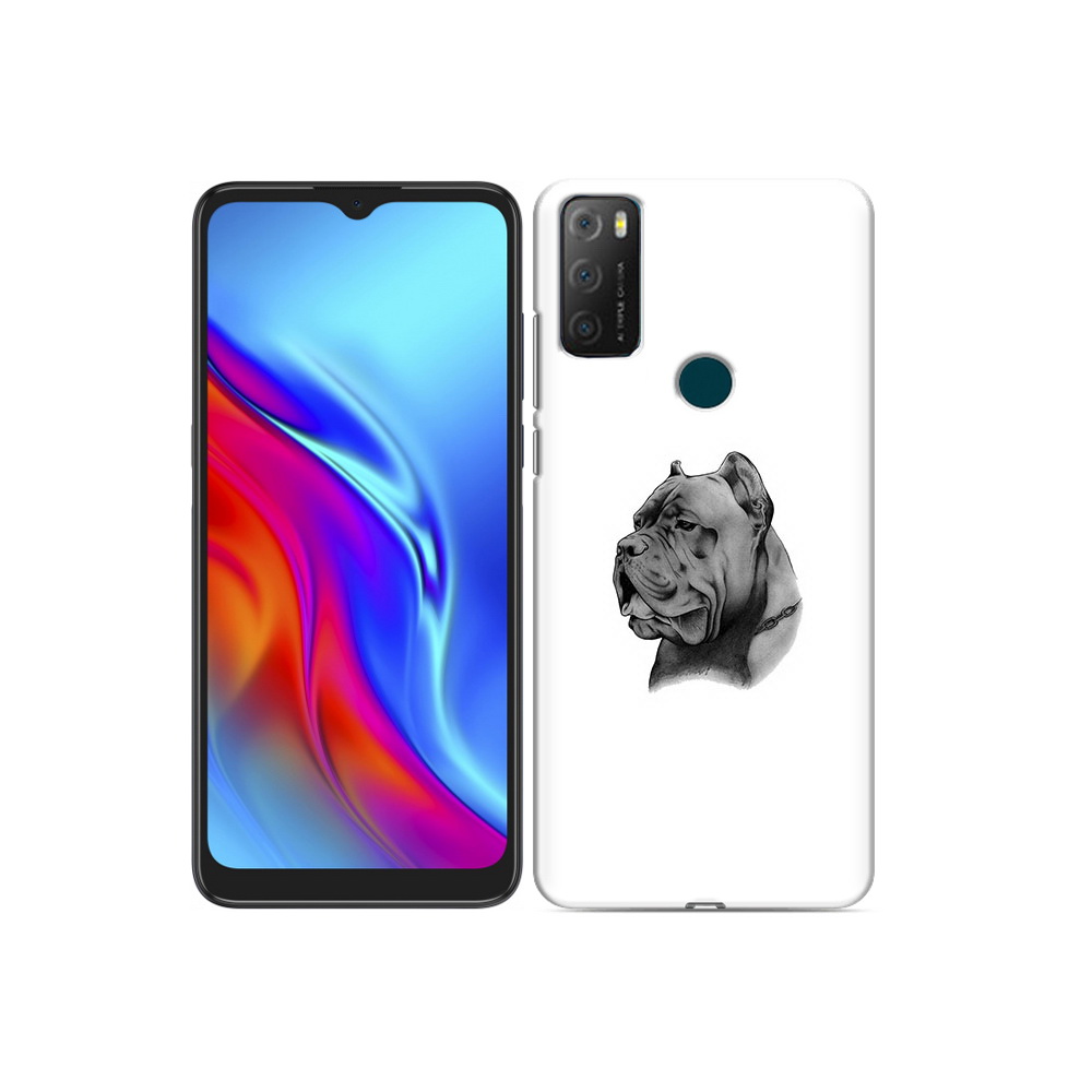 

Чехол MyPads Tocco для TCL 20e грозный бульдог, Прозрачный, Tocco