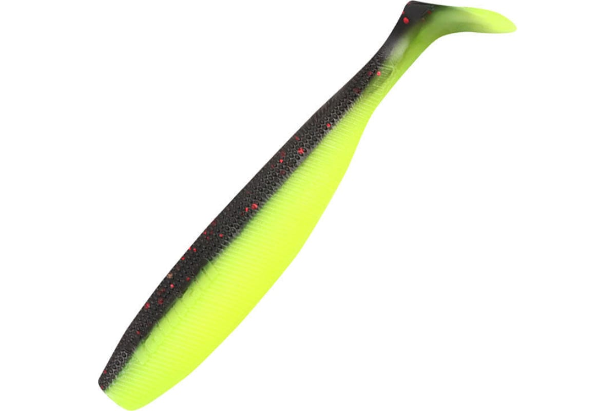 

Виброхвост YAMAN PRO Sharky Shad, р.5,5 inch, цвет #32 - Black Red Flake/Chartreuse (уп 5, Черный;зеленый