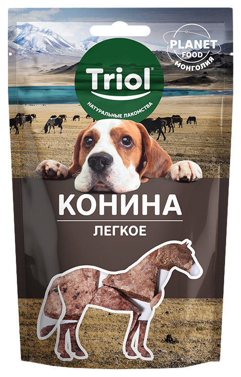 фото Лакомство для собак триол planet food, ломтики, конина, 30г triol