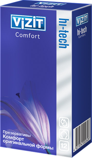 Купить Презервативы Vizit Hi-Tech Comfort 12 шт.