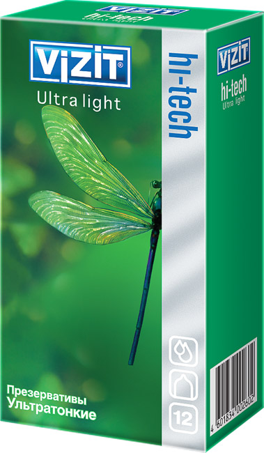 Презервативы Vizit Hi-Tech Ultra light 12 шт.