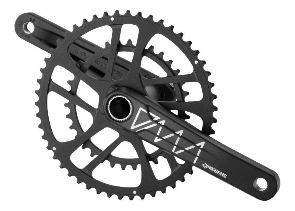 

Система Prowheel DMA-CR100A-TT, 2x11 скоростей, 34/50T DirectMount, 172,5 мм, шоссе, Черный