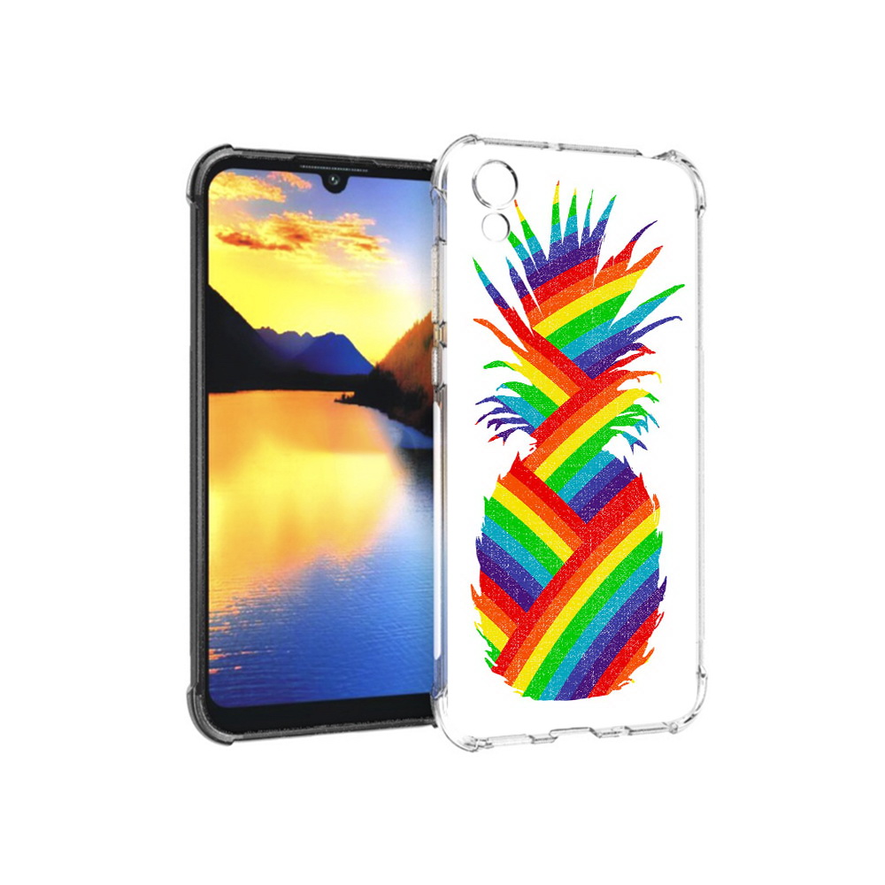 

Чехол MyPads Tocco для Huawei Y5 радужный ананас, Прозрачный, Tocco