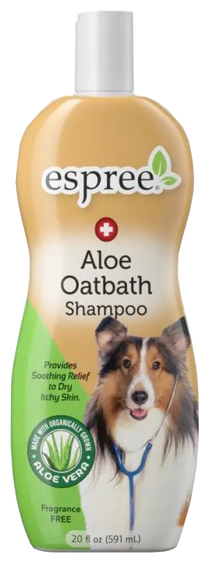 Шампунь с алоэ и протеинами овса для собак, Aloe Oatbath Medicated Shampoo, 591мл