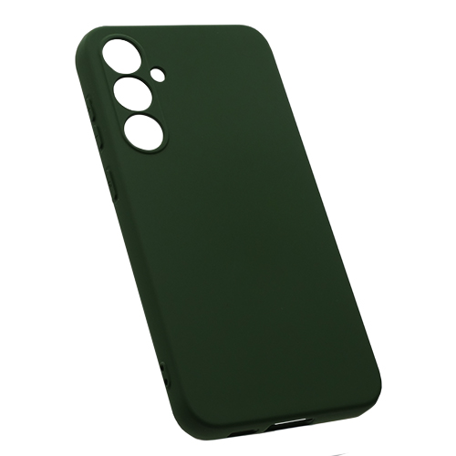 Накладка Silicone Case для Samsung S23FE темно-зеленый