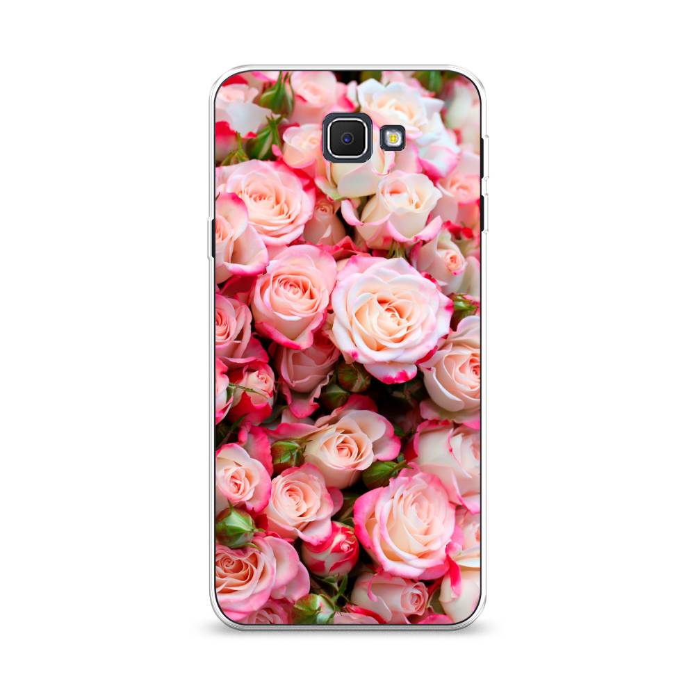 

Чехол на Samsung Galaxy J5 Prime 2016 "Много роз", Розовый, 22950-2