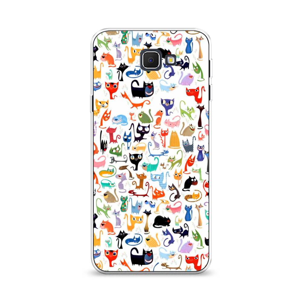 

Чехол на Samsung Galaxy J5 Prime 2016 "Цветные коты", Разноцветный, 22950-1