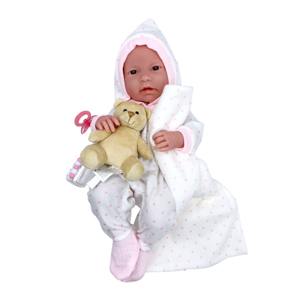 Кукла Berenguer (JC TOYS) виниловая Newborn 43 см, 18111 бутылочки для кормления для кукол berenguer jc toys 2шт 81060