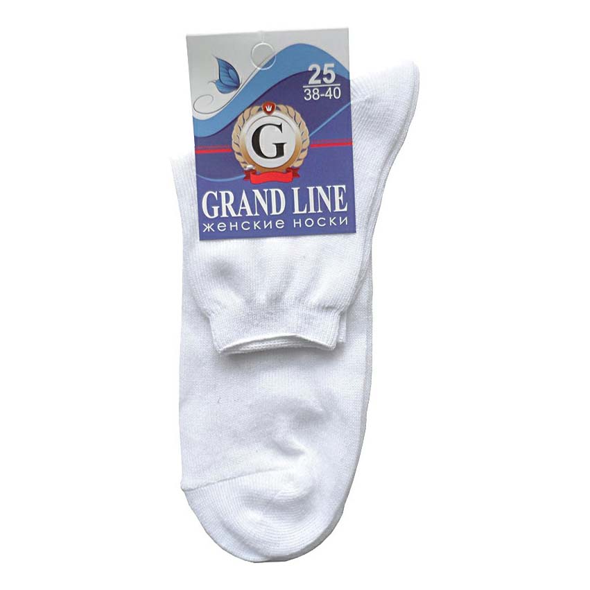 Носки женские GRAND LINE белые 25