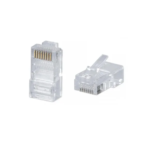 Коннектор WRline WR-8P8C-C5E UTP кат5E RJ45 прозрачный упак100шт 480₽