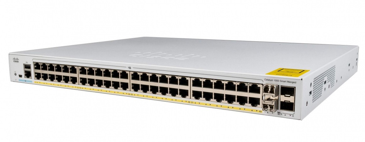 Коммутатор CISCO C1000-48T-4X-L C1000-48T-4X-L белый, черный