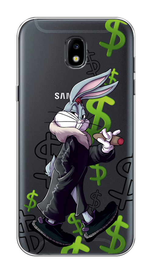 

Чехол на Samsung Galaxy J5 2017 "Rich Bugs Bunny", Зеленый;черный;голубой, 22850-6