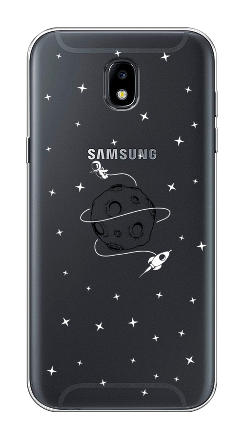 

Чехол на Samsung Galaxy J5 2017 "Полет вокруг луны", Белый;серый;черный, 22850-2