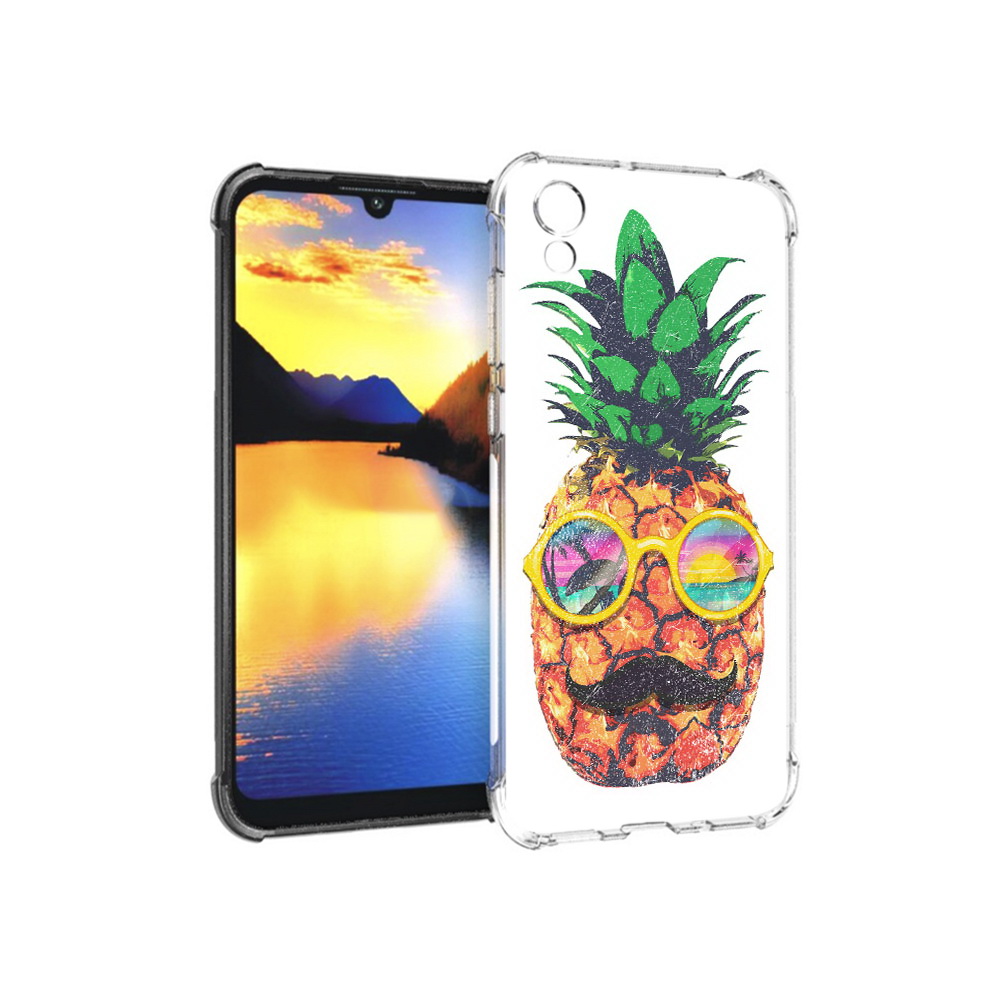 

Чехол MyPads Tocco для Huawei Y5 прикольный ананас с лицом, Прозрачный, Tocco
