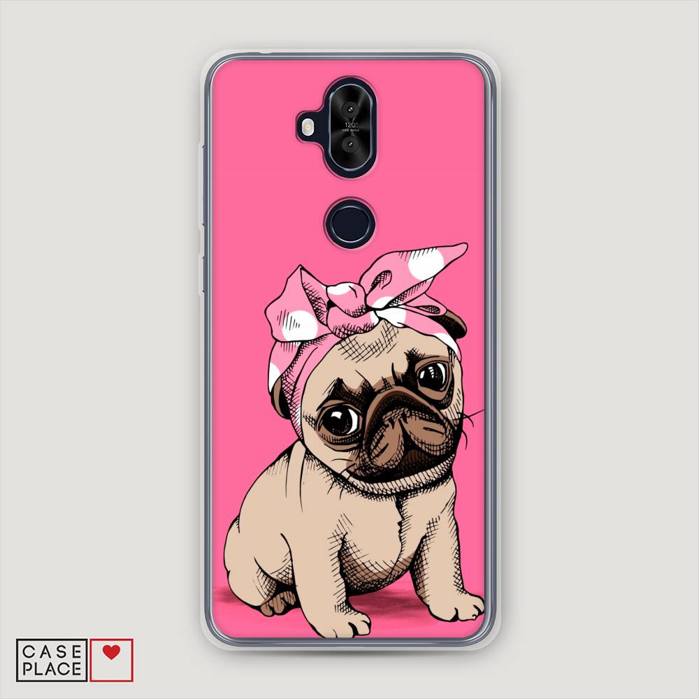 фото Чехол awog "dog pin-up" для asus zenfone 5 lite (zc600kl)