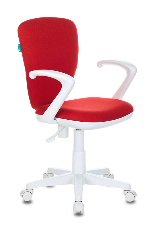 Кресло компьютерное детское Бюрократ KD-W10AXSN ткань, красный
