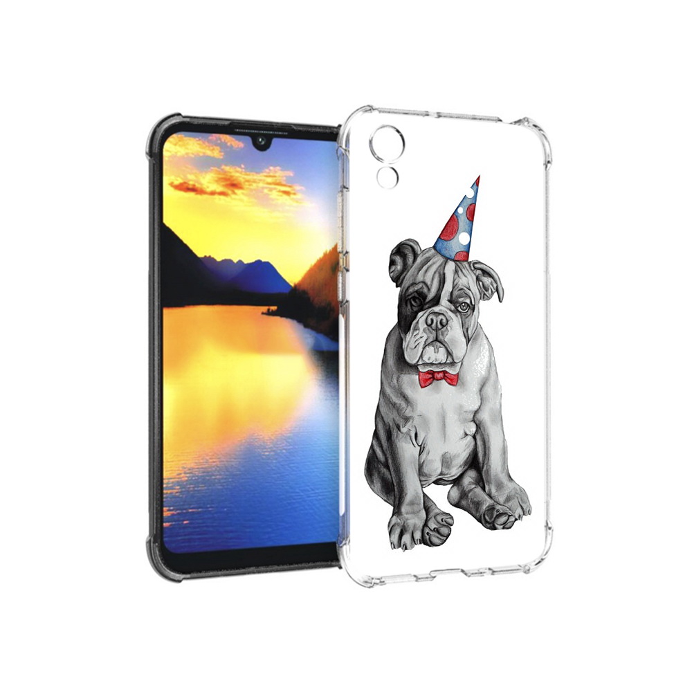 

Чехол MyPads Tocco для Huawei Y5 праздничный щенок, Прозрачный, Tocco