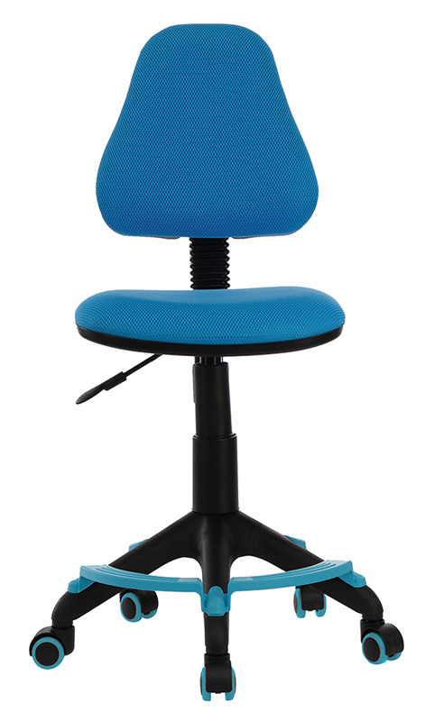 Кресло компьютерное детское Бюрократ KD-4-F ткань, голубой