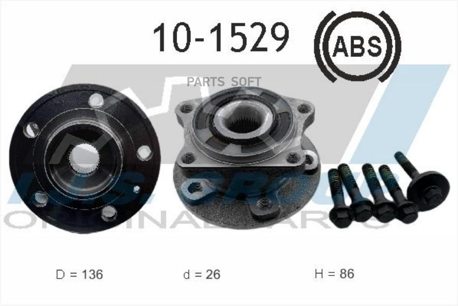 

IJS GROUP 101529 10-1529_к-кт подшипника ступицы! задней\ Volvo XC90 02 () 1шт