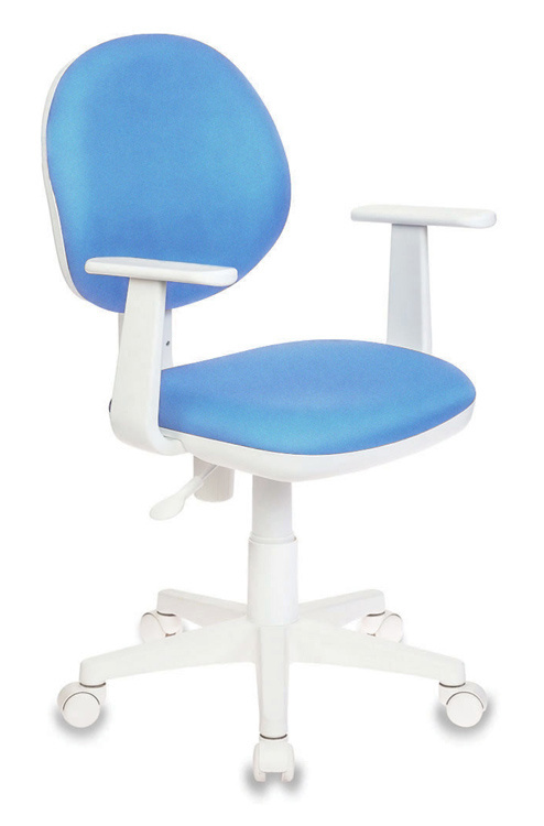 Кресло компьютерное детское Бюрократ CH-W356AXSN ткань, голубой