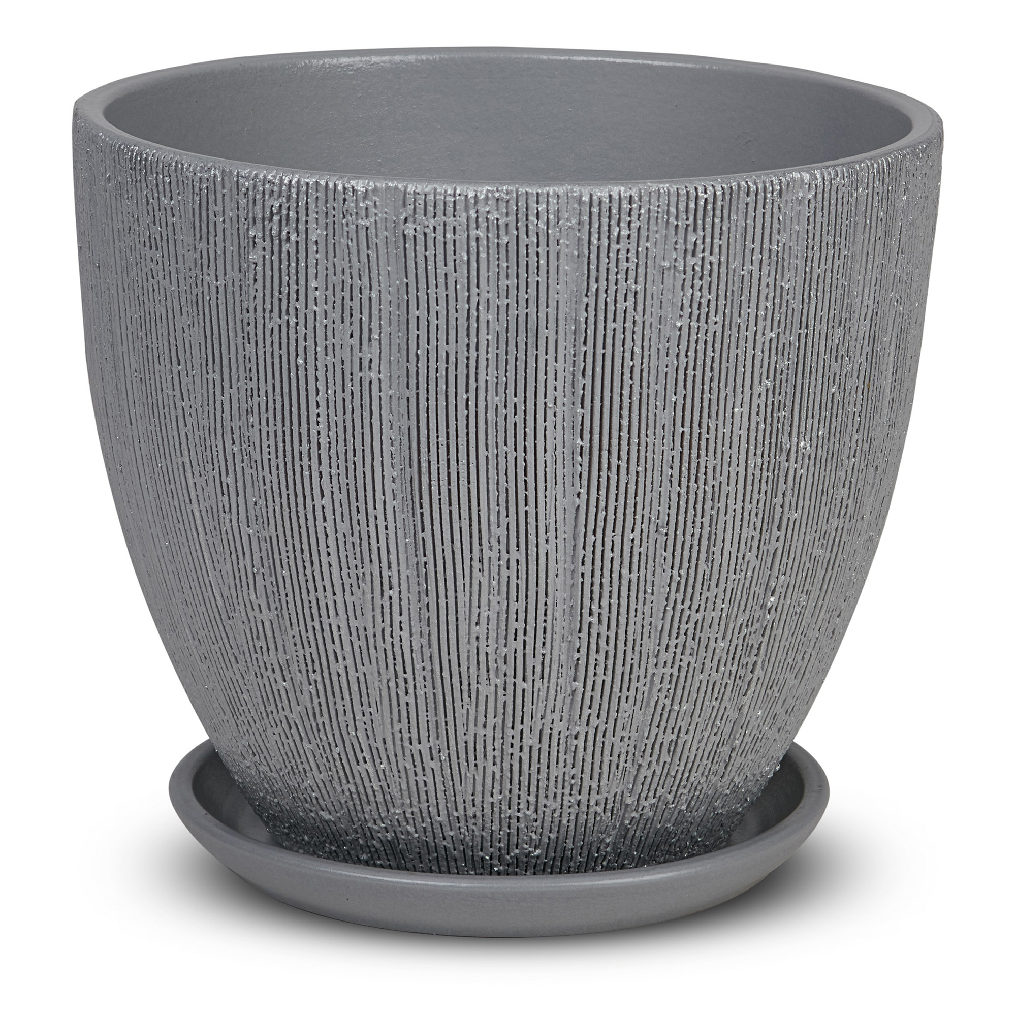 

Цветочный горшок Студия-Декор Меланж 5 л 1 шт. серый, Меланж