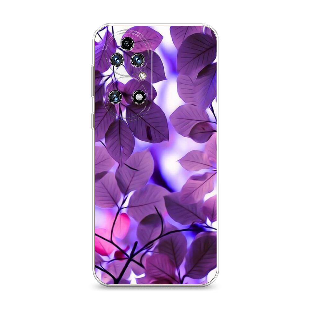 

Чехол на Huawei P50 "Сиреневые листики", Фиолетовый;голубой, 6104950-2