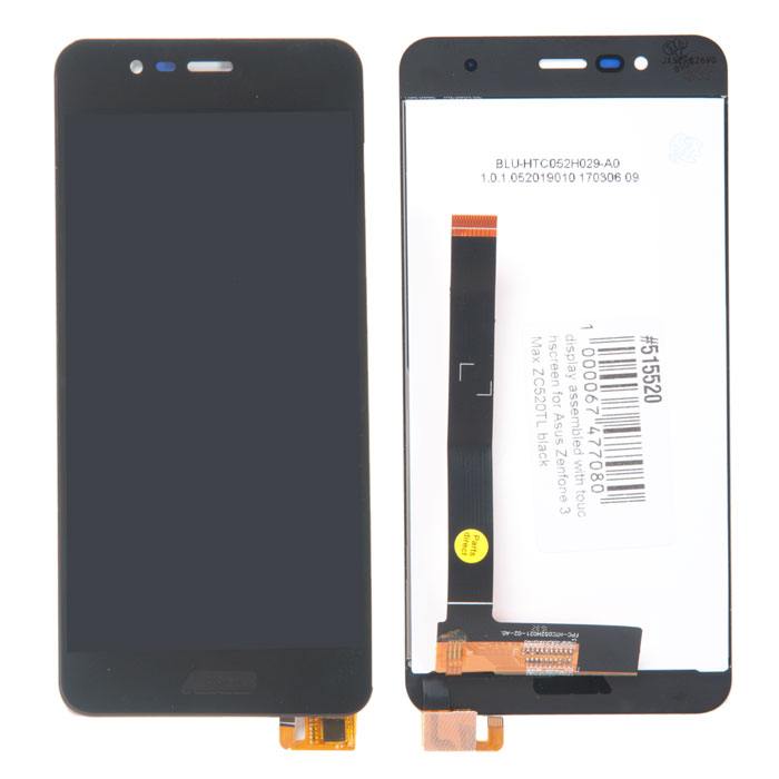 

Дисплей в сборе с тачскрином для Asus Zenfone 3 Max (ZC520TL) черный (5.2"), ZC520TL