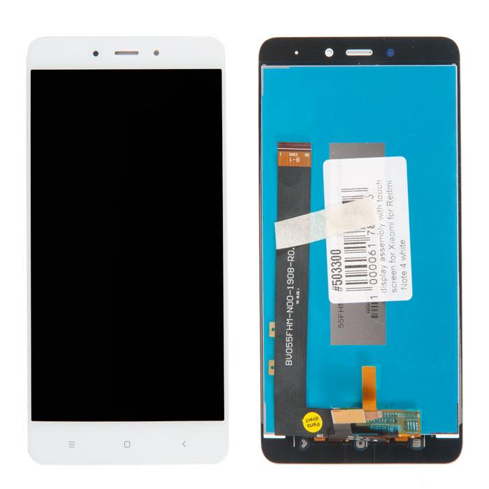 

Дисплей в сборе с тачскрином для Xiaomi Redmi Note 4, Redmi Note 4 Pro, белый, Redmi Note 4