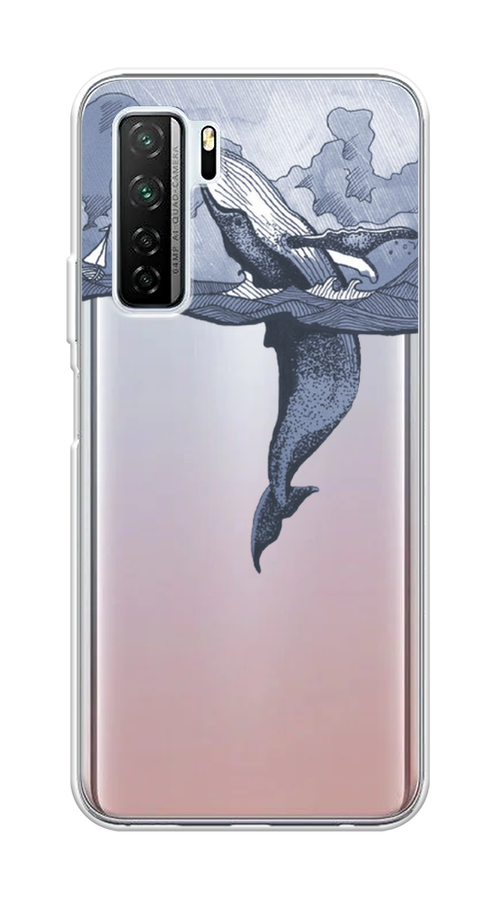 

Чехол Awog на Huawei Nova 7 SE "Два измерения", Голубой;черный;прозрачный, 6102950-7