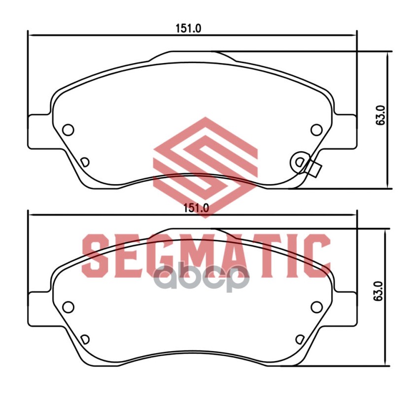 

Колодка Торм Диск Пер Toyota Corolla 1.6 2004-2009 SEGMATIC SGBP2642