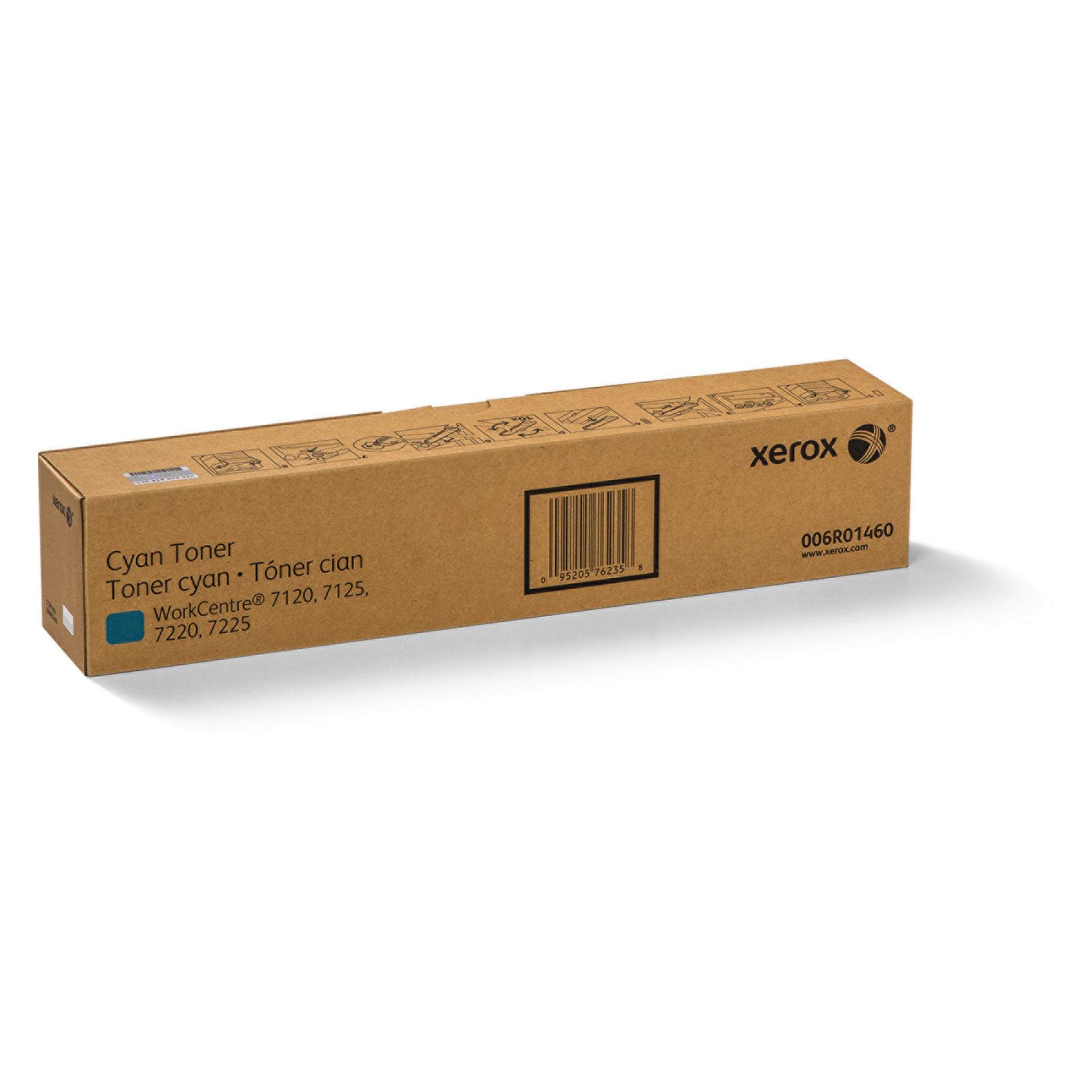 

Тонер картридж 006R01460 для Xerox WC 7120/7125/7220/7225, голубой 15000 стр (аналог.артик