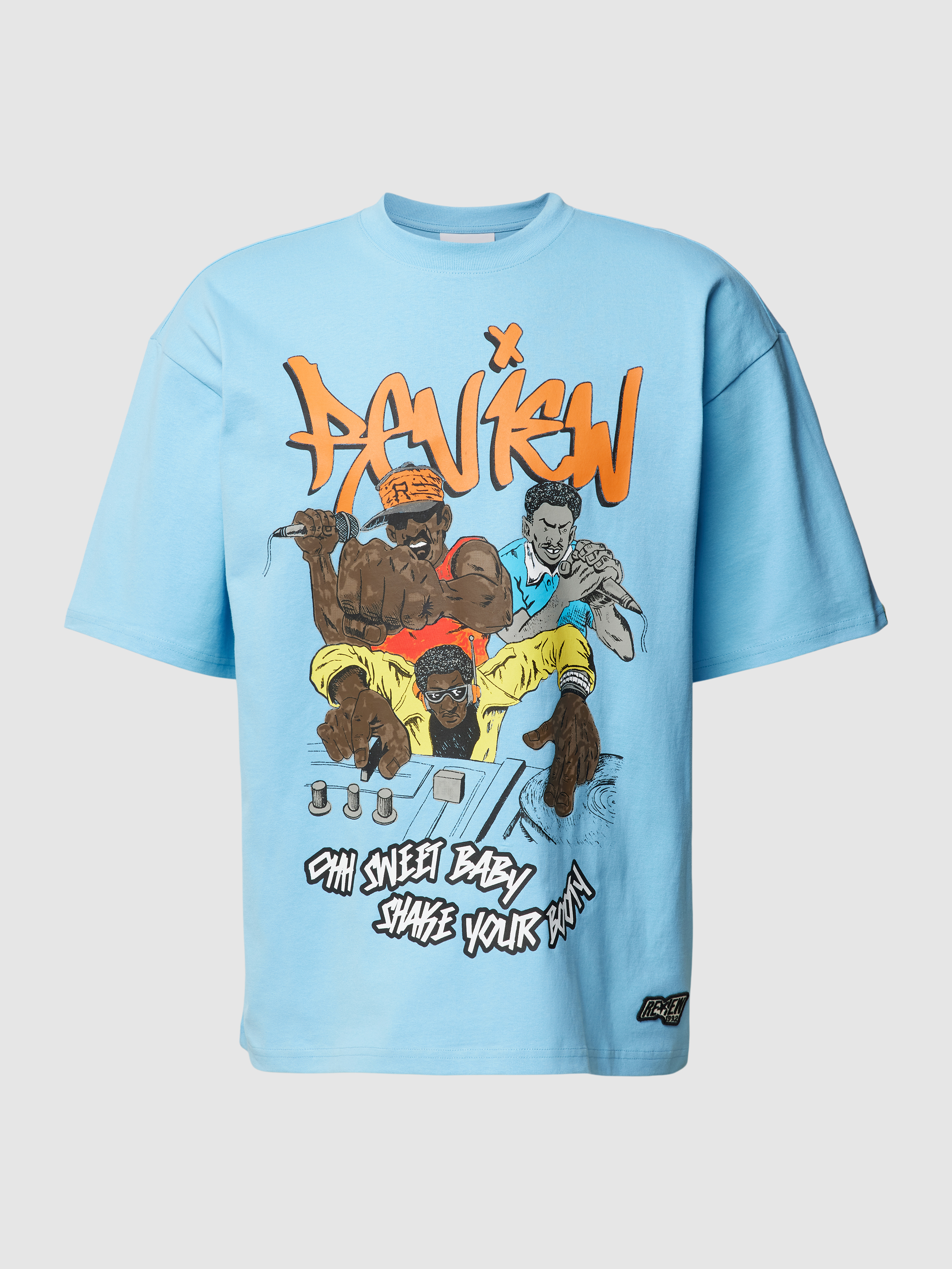 

Футболка мужская Review 1795410 голубая 2XL (доставка из-за рубежа), Голубой, 1795410