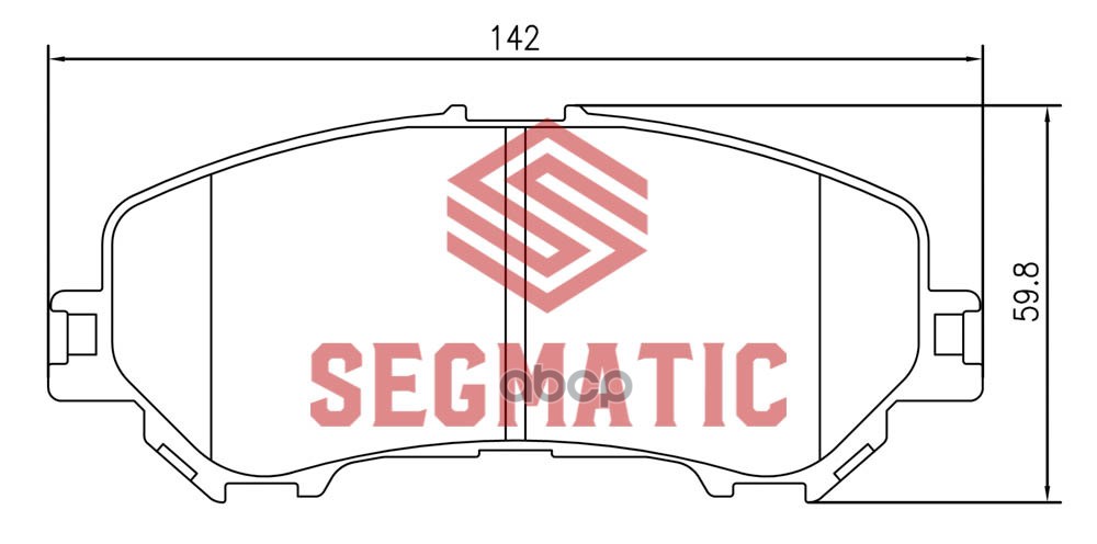 

Колодка Торм Диск Пер Nissan Qashqai 2.0 2014- Ni SEGMATIC SGBP2578