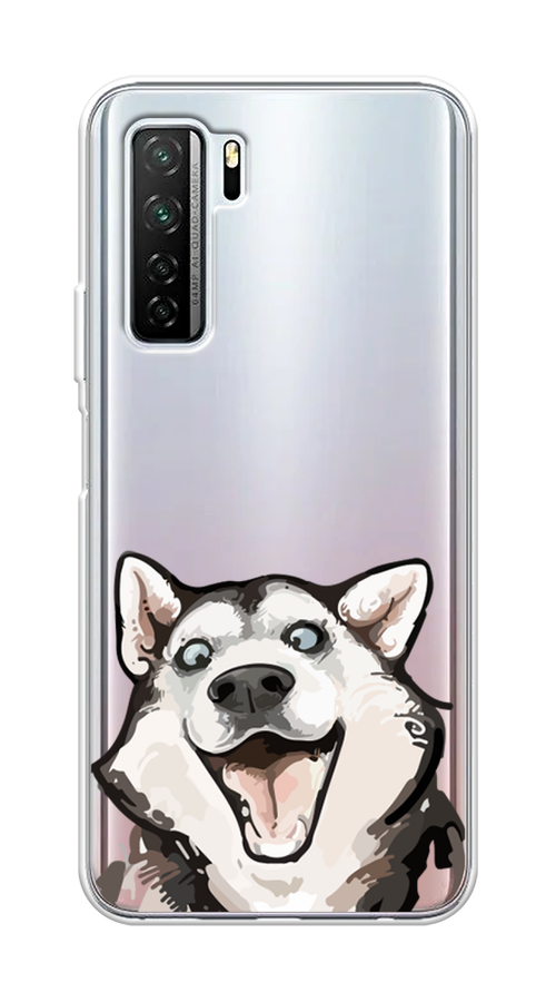 

Чехол Awog на Huawei Nova 7 SE "Радостный хаски", Белый;голубой;черный, 6102950-1