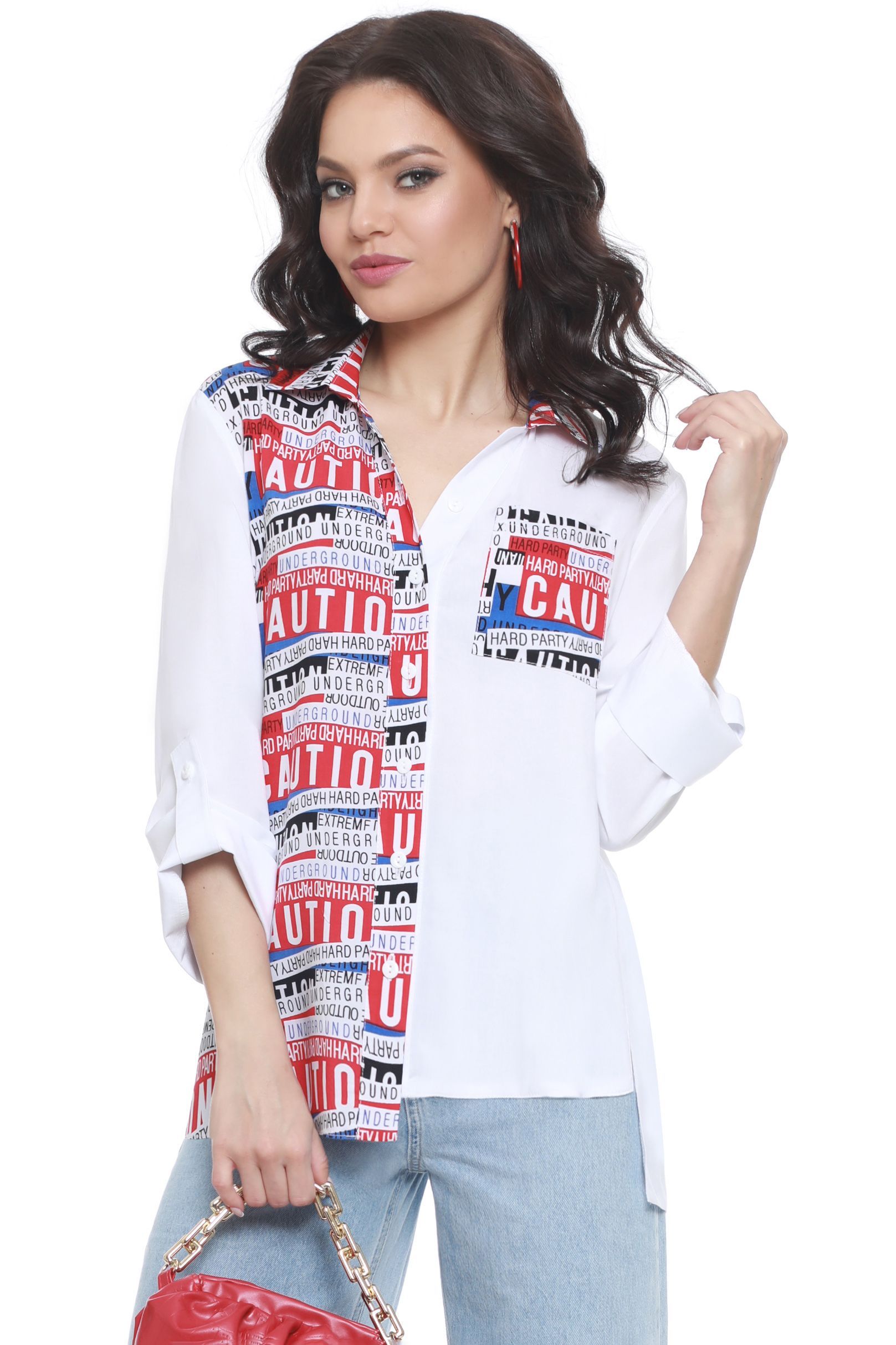 

Блуза женская DSTrend Дана белая 56 RU, Белый, Дана