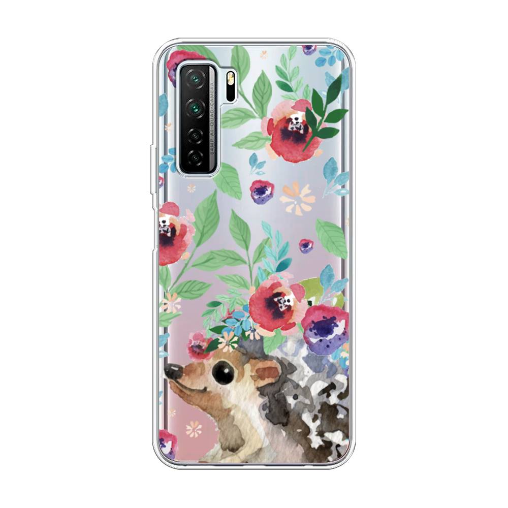 

Чехол Awog на Huawei Nova 7 SE "Ежик в цветах акварель", Розовый;зеленый;коричневый, 6102950-2
