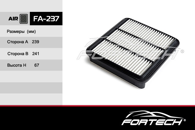 

Фильтр воздушный Mitsubishi L200 (2.5 4D56T) 05-, Pajero Sport 08- Fortech